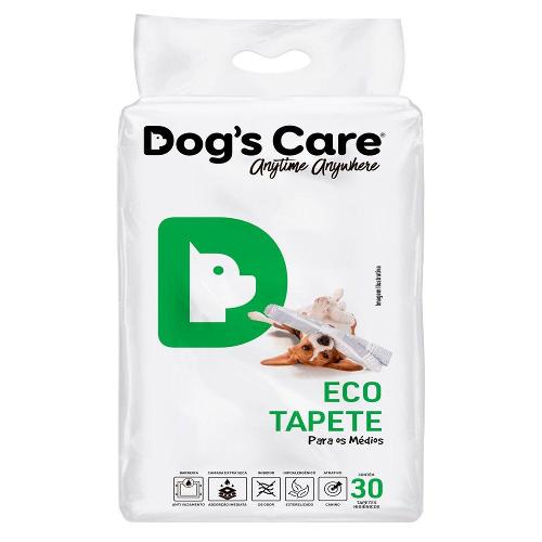 Tapete Higiênico Dog's Care Descartável Eco Médio Porte - 30 Unidades
