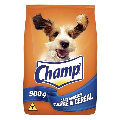 Ração Champ Carne e Cereal Para Cães Adultos - 900 g