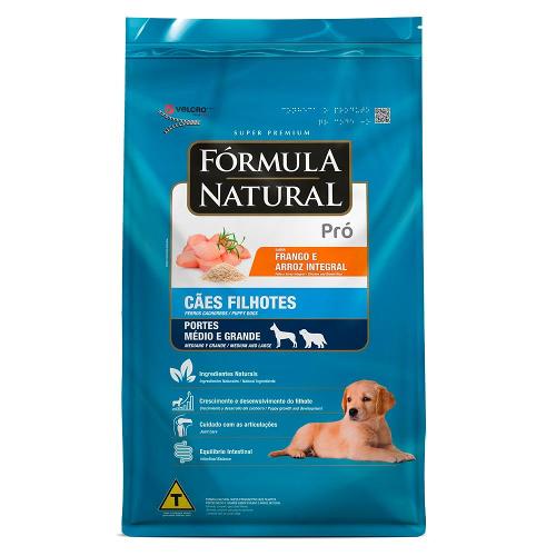 Ração  Pró Super Premium Sabor Frango e Arroz Integral para Cães Filhotes Raças Médias e Grandes