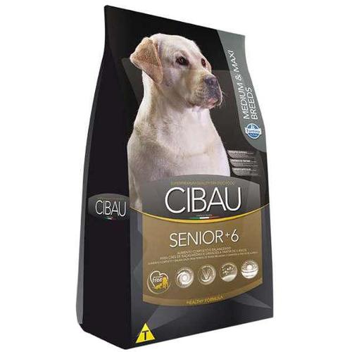 Ração Farmina Cibau Senior +6 para Cães de Raças Médias e Grandes com 6 Anos ou Mais de Idade