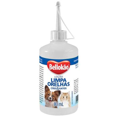 Loção Limpa Orelhas Bellokão Cães e Gatos - 80 mL