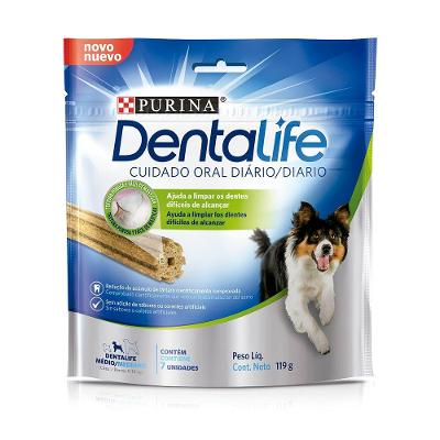 Petisco Purina DentaLife DentaLife para Cães Porte Médio Sabor Frango - 119g