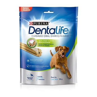 Petisco Purina DentaLife DentaLife para Cães Porte Grande Sabor Frango - 196g