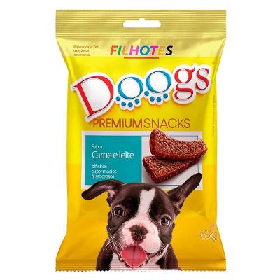 Bifinho Doogs Carne e Leite para Cães - 65 g