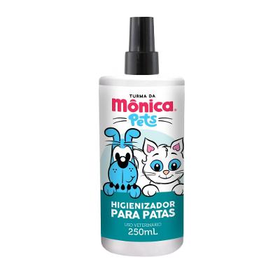 Higienizador Turma da Mônica Pets Patas para Cães e Gatos - 250 mL