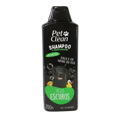 Shampoo e Condicionador Pet Clean Pelos Escuros 2 em 1 - 700 mL