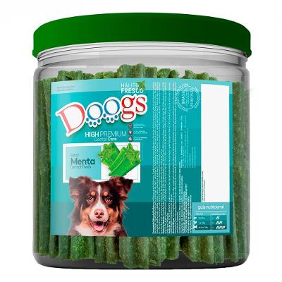 Petisco em Pote Doogs Dental Care Menta para Cães - 800 g