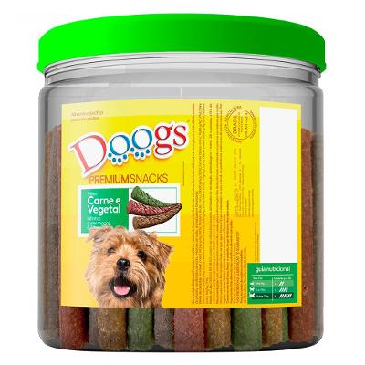 Bifinho Doogs Premium para Cães Adultos Sabor Carne e Vegetais - 1Kg