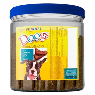 Bifinho em Pote Doogs Carne e Leite para Cães - 1 Kg