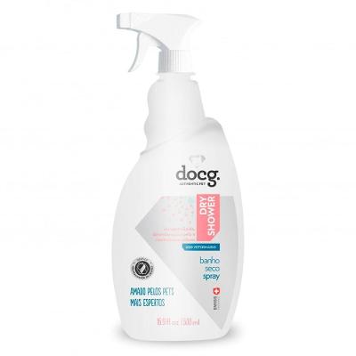 Banho a Seco docg. Dry Shower Spray para Cães e Gatos - 500 mL