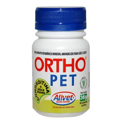 Suplemento Alivet Ortho Pet 60 Comprimidos - 600 mg