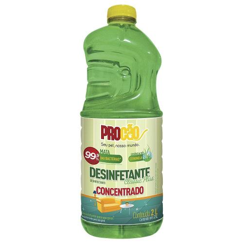 Desinfetante Procão Classic Plus Concentrado Citronela - 2 Litros