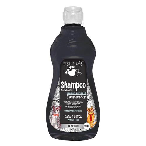 Shampoo Condicionador para Cães e Gatos Escurecedor com Lanolina Henna Pet Life - 540 mL