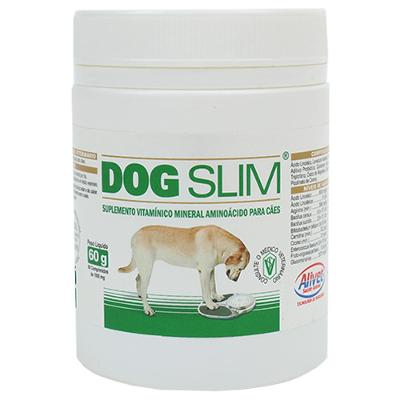 Suplemento Vitamínico Mineral Aminoácido Alivet Dog Slim 60 comprimidos - 1.000 mg