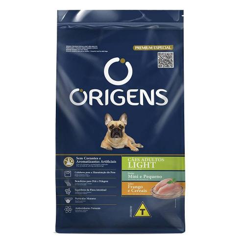 Ração Origens Light Frango e Cereais Cães Adultos - 3 Kg