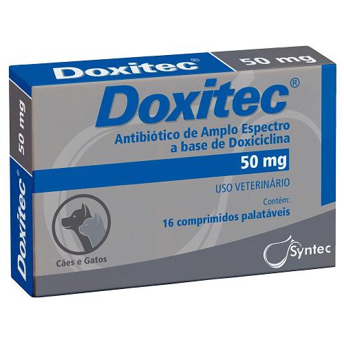 Antibiótico Doxitec Syntec 16 comprimidos - 50 mg