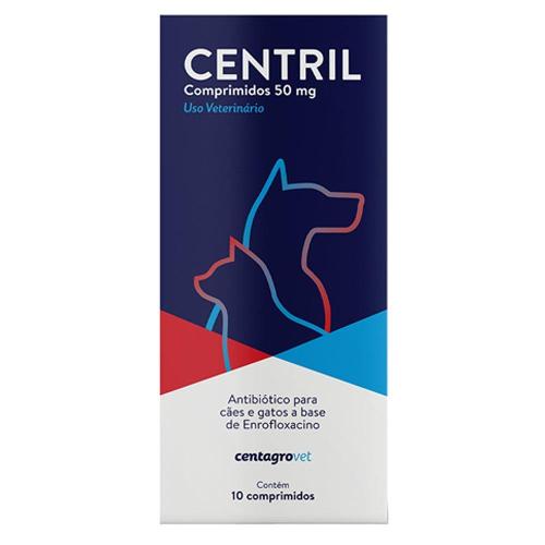 Antibiótico Centagro Vet Centril para Cães e Gatos - 50 Mg