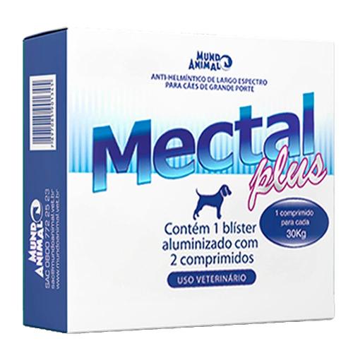 Anti-Helmíntico Mundo Animal Mectal Plus para Cães de Grande Porte - 2 Unidades