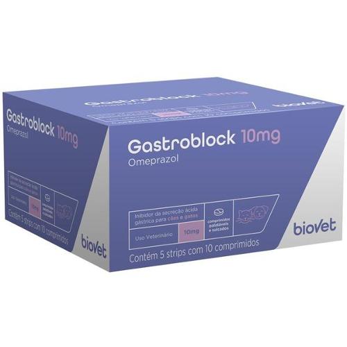 Antiácido Biovet GastroBlock Omeprazol 10 mg Hospitalar - 10 mg