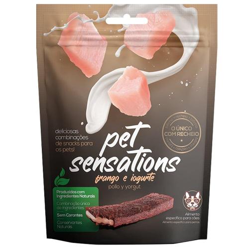 Bifinho Petitos Sensations para Cães Adultos Sabor Frango e Iogurte - 65g