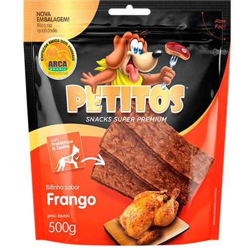 Bifinho Petitos para Cães Adultos Sabor Frango - 500g