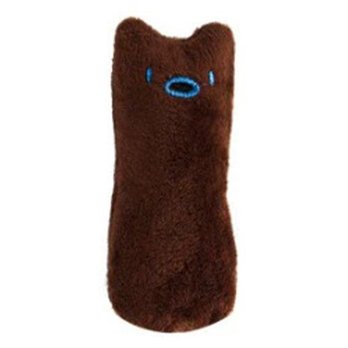Brinquedo Pelúcia Larva Marrom para Gatos - Tam. Único