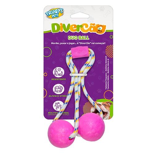 Brinquedo Duo Ball Divercão Rosa - Tam. P