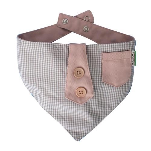 Bandana com Bolso Creme para Cães - Tam. Único