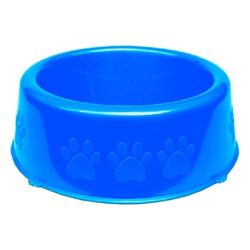 Comedouro Perolizado Luxo Azul - Tam. G