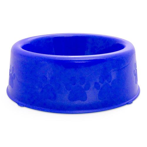 Comedouro Plástico Patinhas Azul - Tam. P