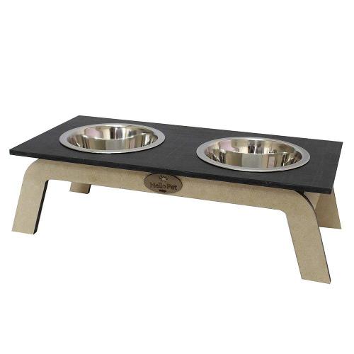 Comedouro Hello Pet Bahamas Preto - Tam. G