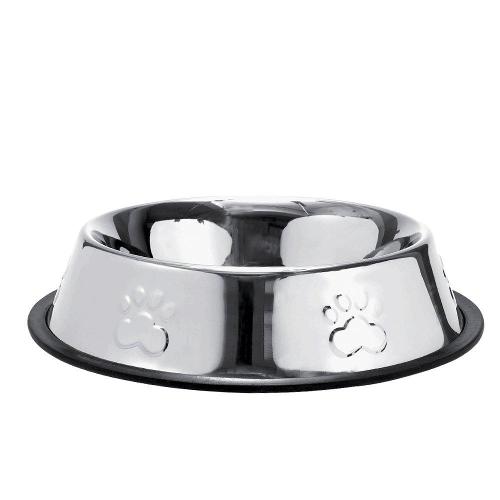 Comedouro The Pets Brasil Inox Patas Relevo para Cães - 200 mL