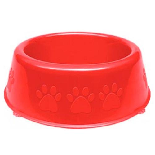 Comedouro Perolizado Luxo Vermelho Raças Pequenas - 600 mL