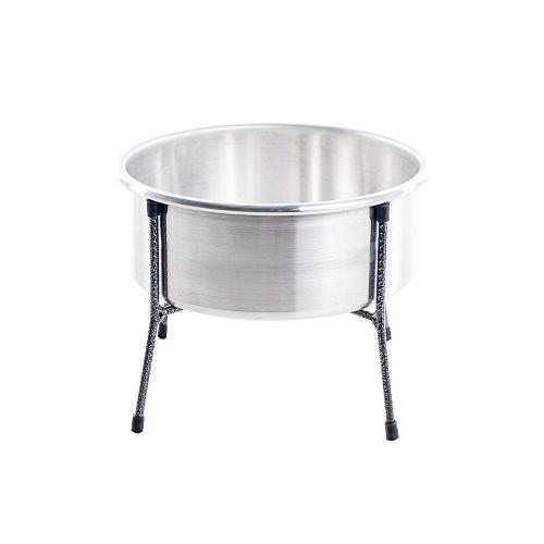 Comedouro NF Pet Aramado Simples em Alumínio - Tam. P