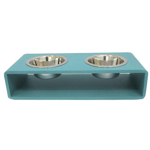 Comedouro Hello Pet Modern Duplo Menta - Tam. G