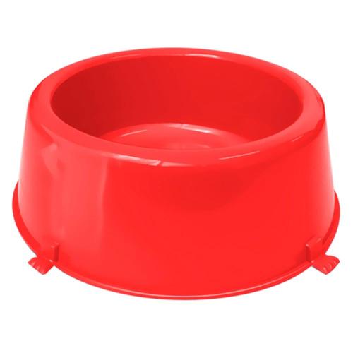 Comedouro Furacão Pet Classic Plástico Vermelho - 1,08 Litros