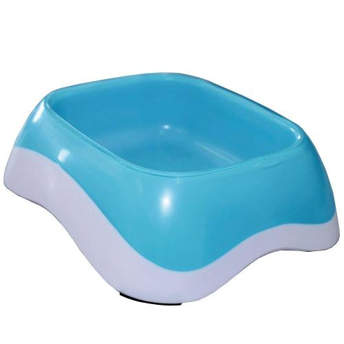Comedouro Chalesco Dual Collor Azul - 300 mL