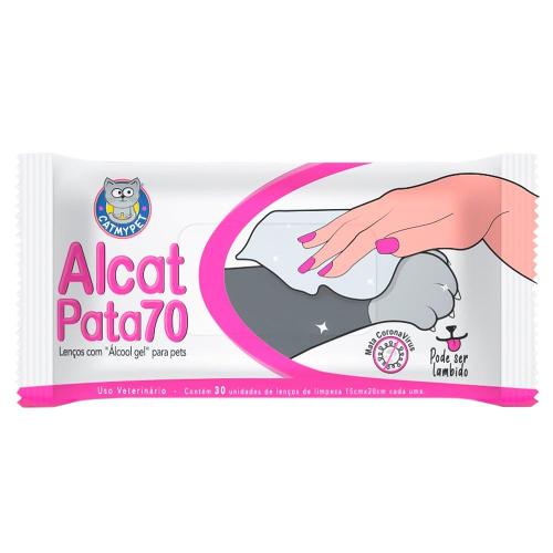 Lenços Umedecidos CatMyPet Alcat Pata70 - 30 Unidades