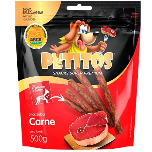 Palito Petitos para Cães Adultos Sabor Carne - 500g