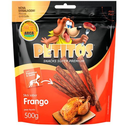 Palito Petitos para Cães Adultos Sabor Frango - 500g