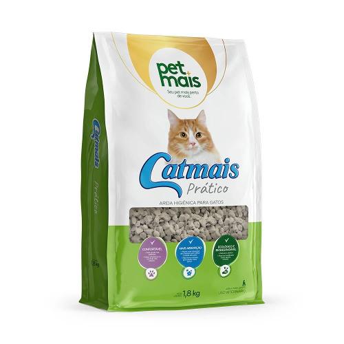 Granulado Sanitário Petmais Catmais Prático para Gatos - 1,8 Kg
