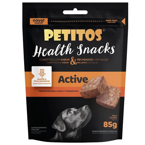 Petisco Petitos para Cães Adultos Sabor Carne Health Active - 85g