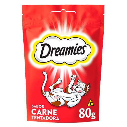 Petisco Dreamies Carne Tentadora para Gatos Adultos - 80 g