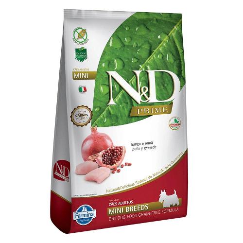Ração Farmina N&D Prime Frango e Romã Cães Adultos Raças Pequenas - 10,1 Kg