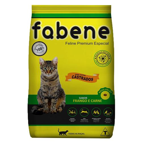 Ração Fabene Premium Especial Gatos Castrados - 10,1 Kg