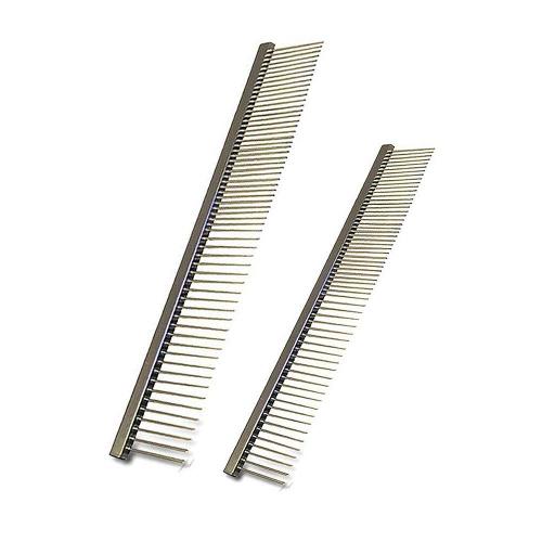 Pente Importado Aço Cromado 54 Dentes 24 Largos e 33 Estreitos - American Pets