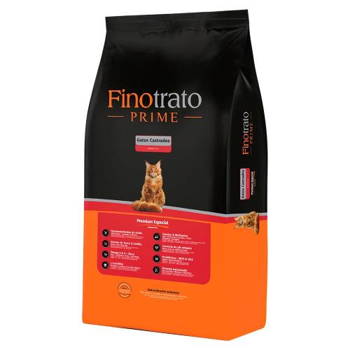 Ração Seca Finotrato Prime Premium Especial para Gatos Castrados - 3 Kg