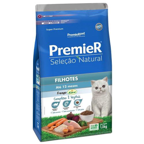 Ração Premier Seleção Natural Gatos Filhotes - 1,5 Kg