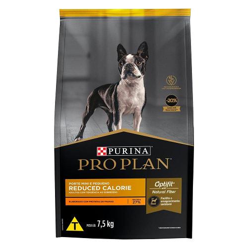 Ração Seca Nestlé Purina Pro Plan Calorias Reduzidas Frango Cães Adultos Raças Pequenas - 7,5 Kg