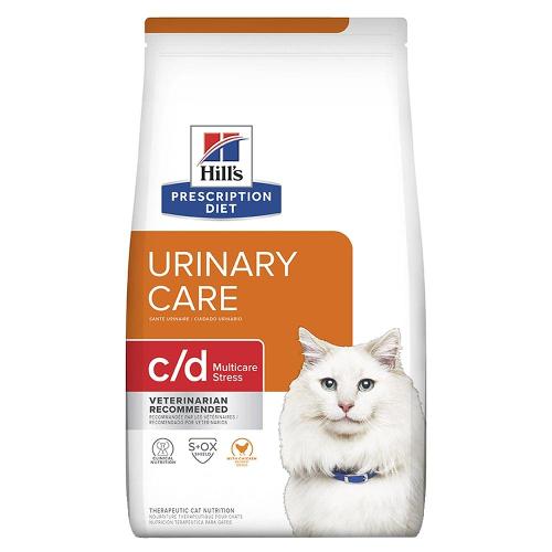 Ração Seca Hill's Prescription Diet c/d Multicare Stress Cuidado Urinário para Gatos Adultos - 1,8 Kg
